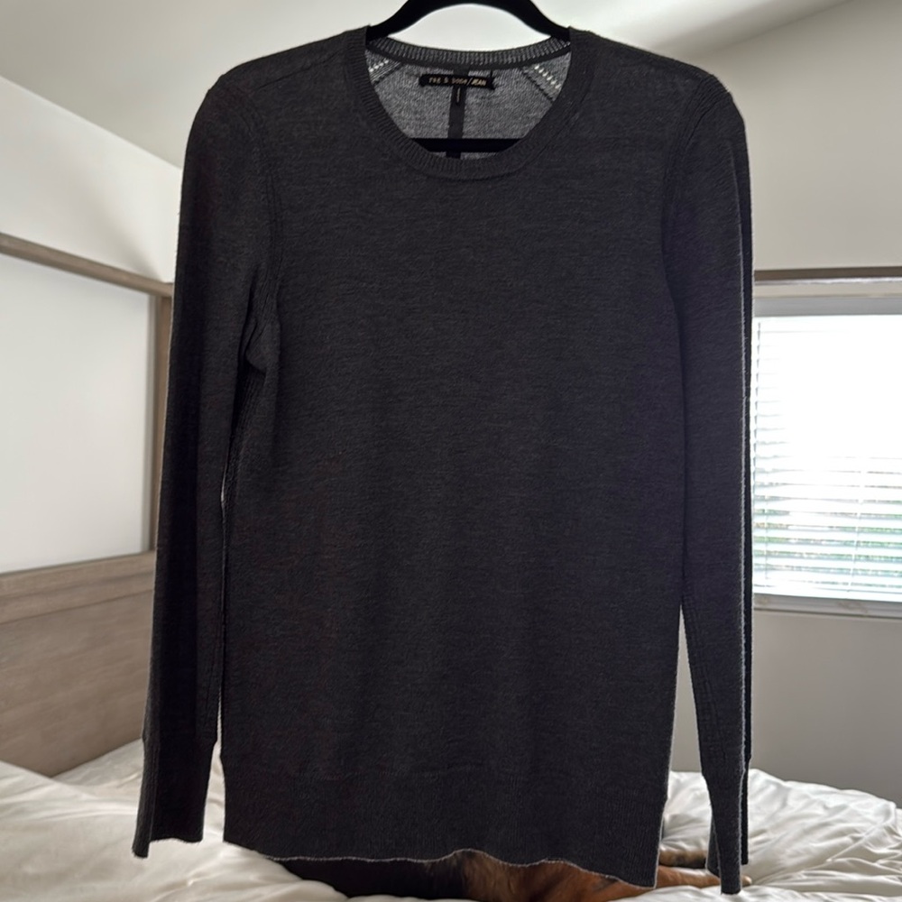 Rag & Bone Grey Wool Sweater Medium